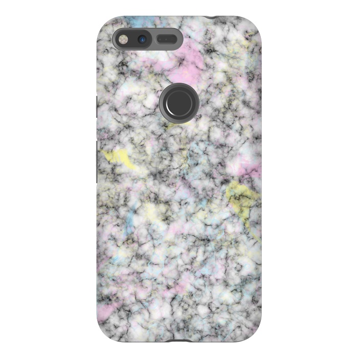 Pixel XL StrongFit Watercolor Strokes on Marble by Ninola Design