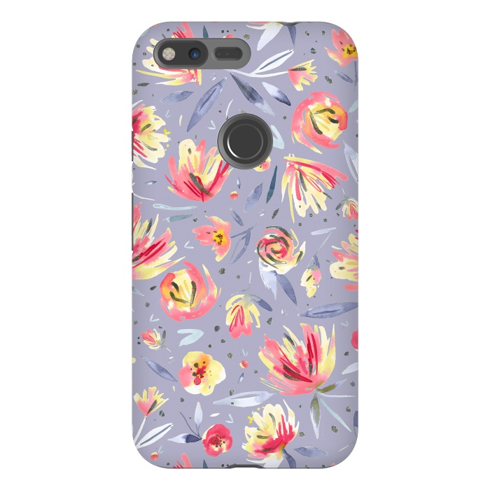 Pixel XL StrongFit Festival Coral Peonies by Ninola Design