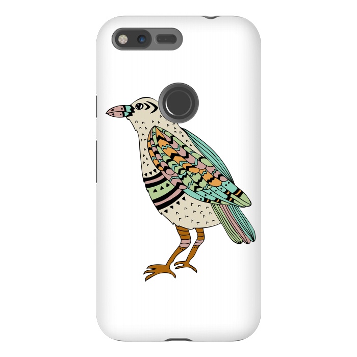 Pixel XL StrongFit Playful Crow by Pom Graphic Design