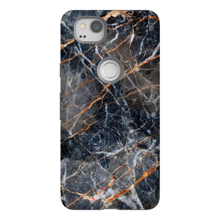 Pixel 2 StrongFit Marble Gray Stone by ArtsCase