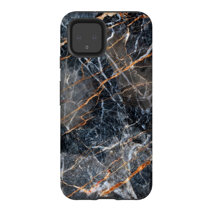 Pixel 4 StrongFit Marble Gray Stone by ArtsCase
