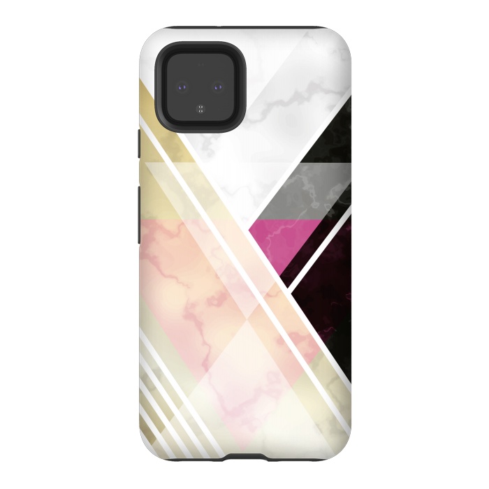 Pixel 4 StrongFit Superposition Of Lines In Marble by ArtsCase