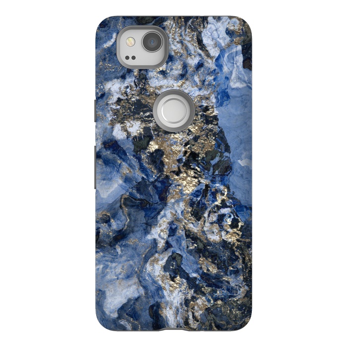 Pixel 2 StrongFit Glamorous Blue Mineral by Andrea Haase