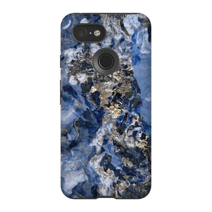 Pixel 3 StrongFit Glamorous Blue Mineral by Andrea Haase