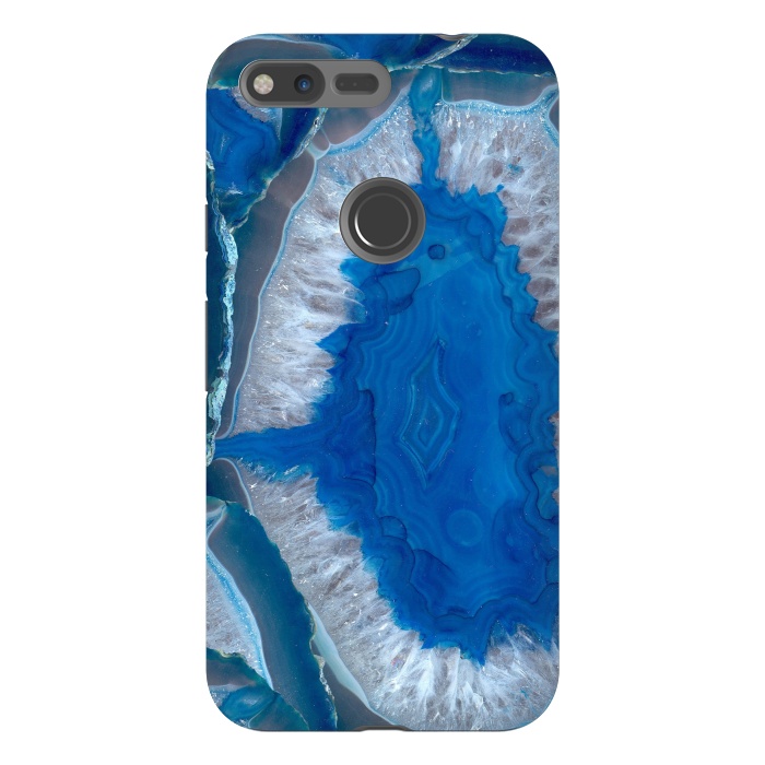 Pixel XL StrongFit Blue Gemstone Geode by Andrea Haase