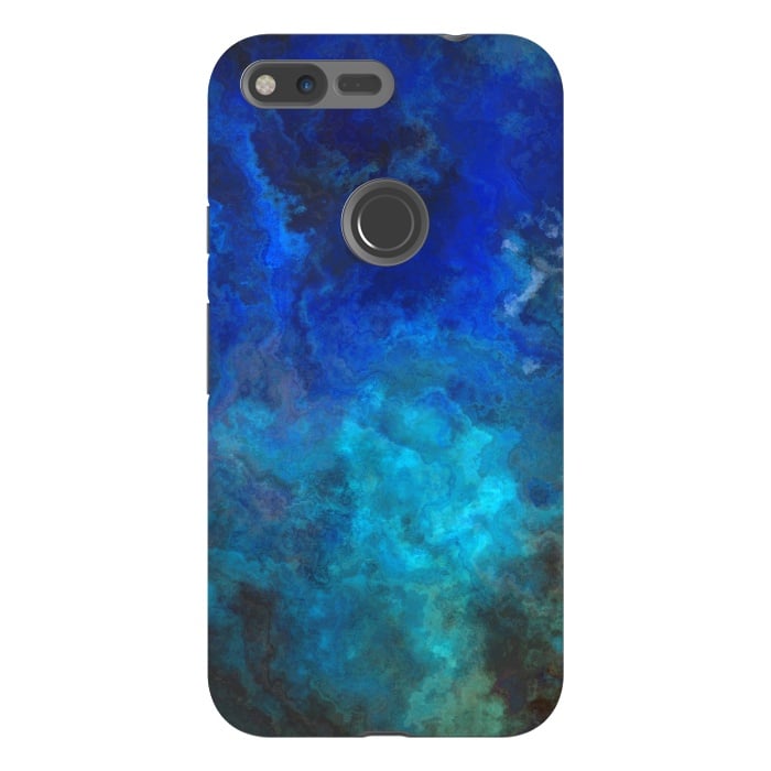 Pixel XL StrongFit Blue Malachit Stone by Andrea Haase