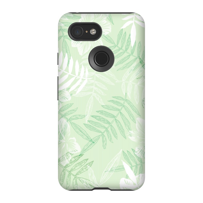 Pixel 3 StrongFit tropical Green  by Rose Halsey