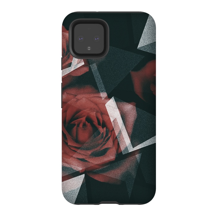 Pixel 4 StrongFit Red roses by Jms
