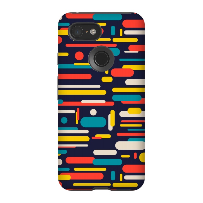 Pixel 3 StrongFit colorful rounded rectangle by TMSarts