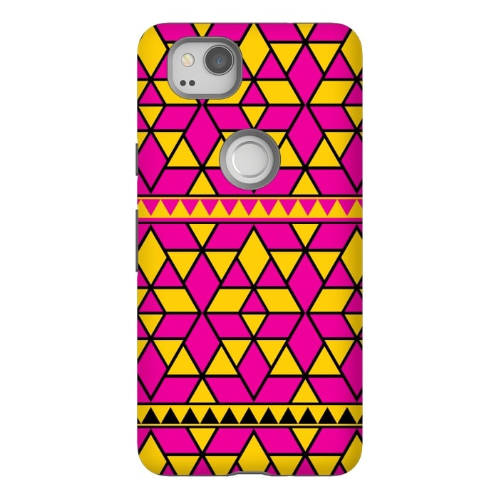 Pixel 2 StrongFit pink yellow triangle by TMSarts