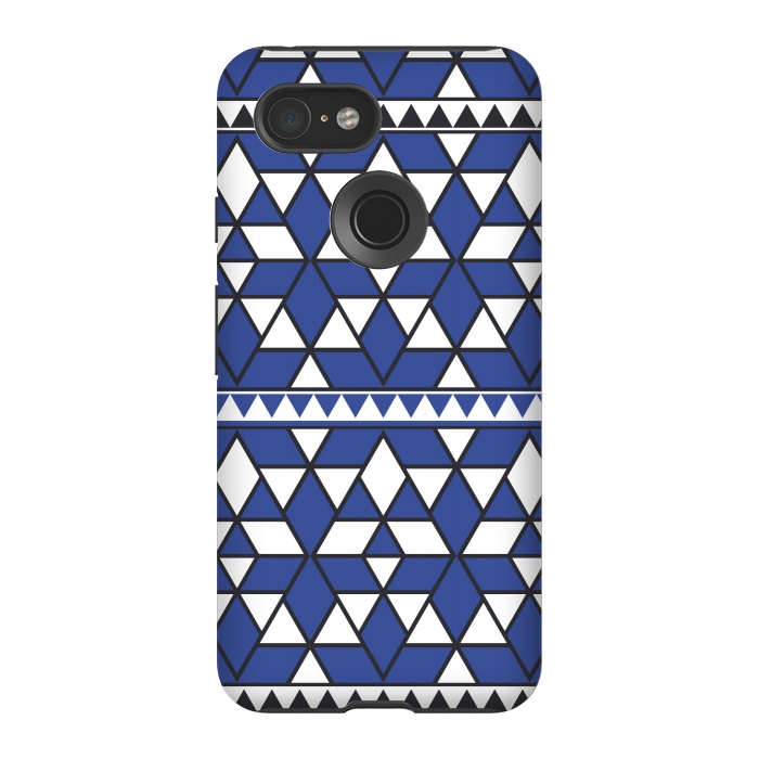 Pixel 3 StrongFit blue triangle by TMSarts