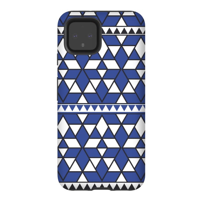 Pixel 4 StrongFit blue triangle by TMSarts