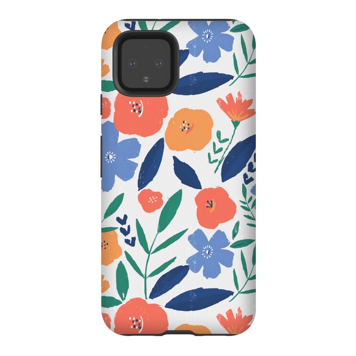 Pixel 4 StrongFit bold minimal flower pattern by lauradidthis