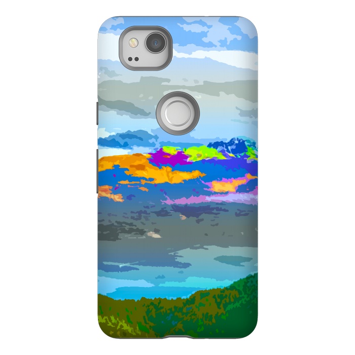 Pixel 2 StrongFit Mountain Color by Creativeaxle