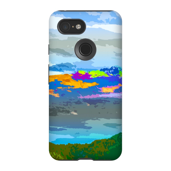 Pixel 3 StrongFit Mountain Color by Creativeaxle