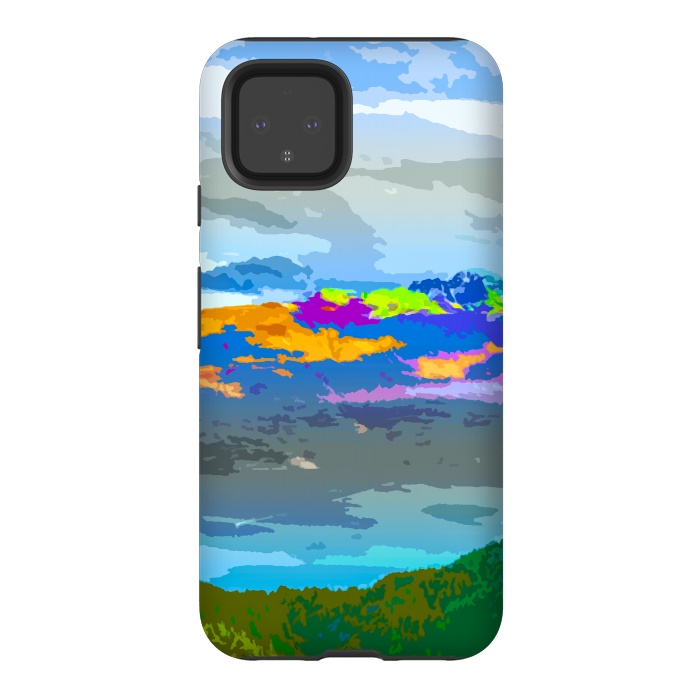 Pixel 4 StrongFit Mountain Color by Creativeaxle
