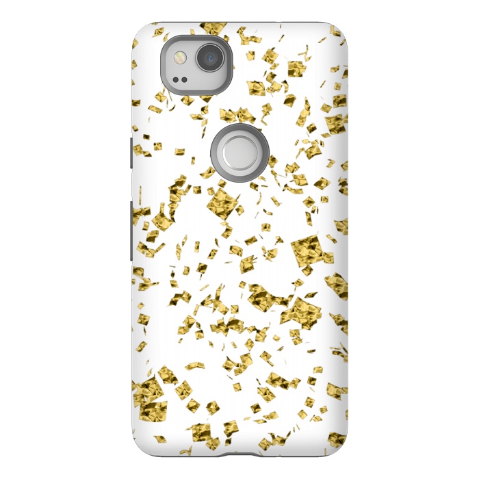 Pixel 2 StrongFit Gold Flakes by Ashley Camille
