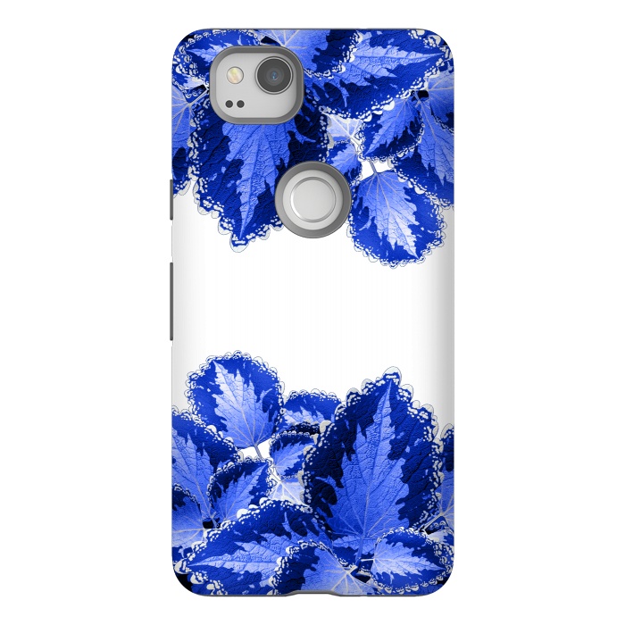 Pixel 2 StrongFit Blue Flowers by Ashley Camille