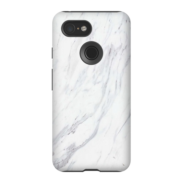 Pixel 3 StrongFit Pure-White-Marble by ''CVogiatzi.