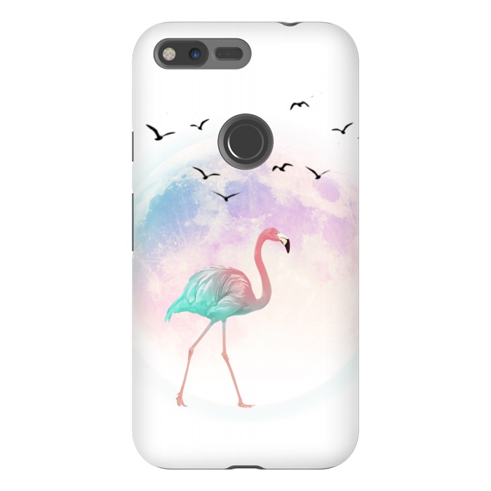Pixel XL StrongFit flamingo in the pink moon by haroulita