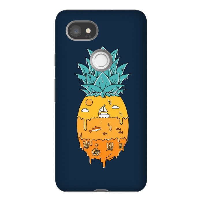 Pixel 2XL StrongFit Pineapple Landscape by Coffee Man