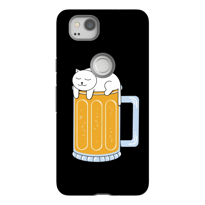 Pixel 2 StrongFit Cat beer by Coffee Man