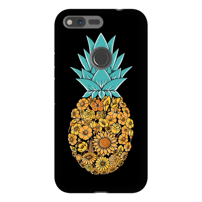 Pixel XL StrongFit Pineapple Floral by Coffee Man
