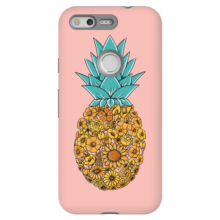 Pixel StrongFit Pineapple Floral Pink by Coffee Man