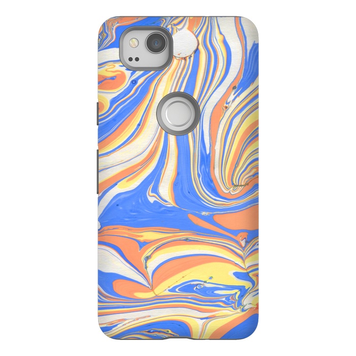 Pixel 2 StrongFit funky marble by haroulita