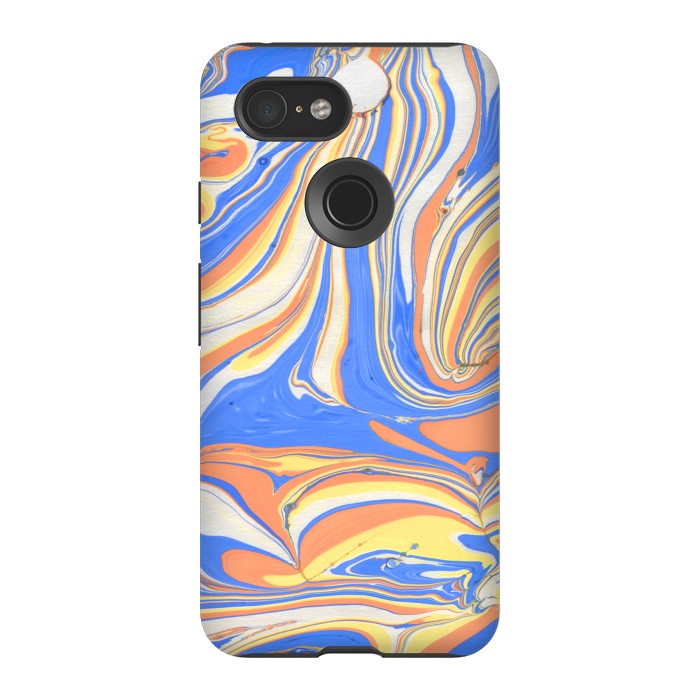 Pixel 3 StrongFit funky marble by haroulita