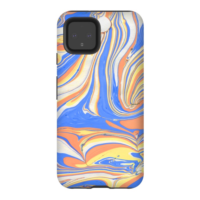Pixel 4 StrongFit funky marble by haroulita