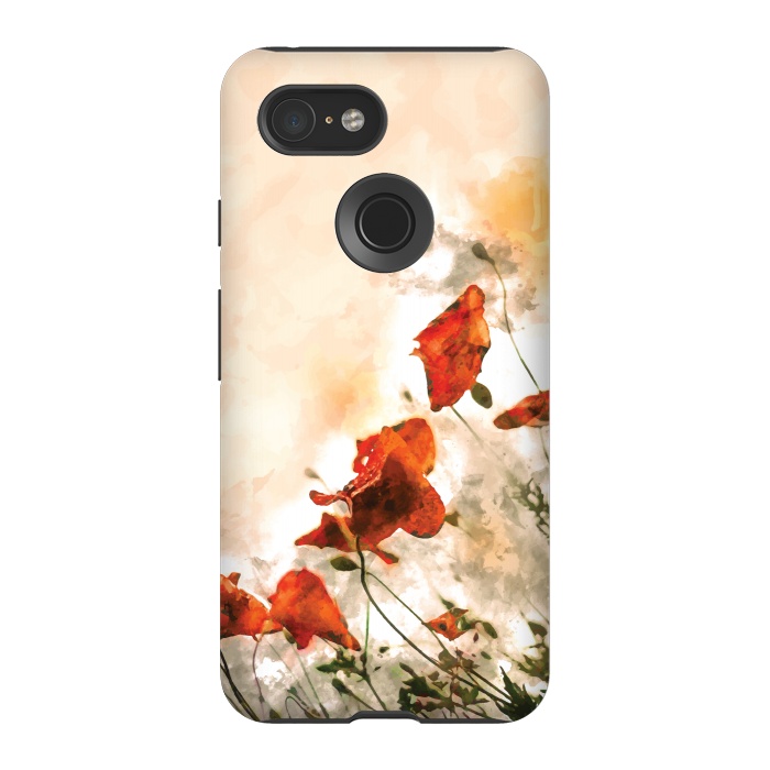 Pixel 3 StrongFit Red Poppy II by Creativeaxle