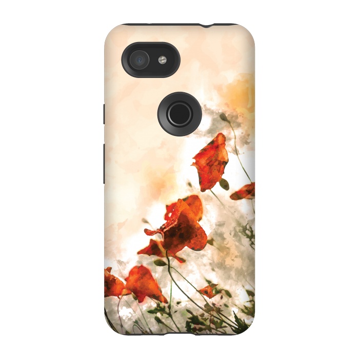 Pixel 3A StrongFit Red Poppy II by Creativeaxle