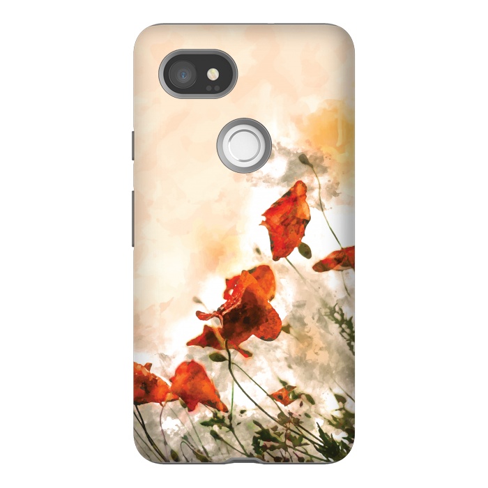 Pixel 2XL StrongFit Red Poppy II by Creativeaxle