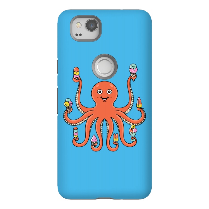 Pixel 2 StrongFit Octopus Ice Creams by Coffee Man