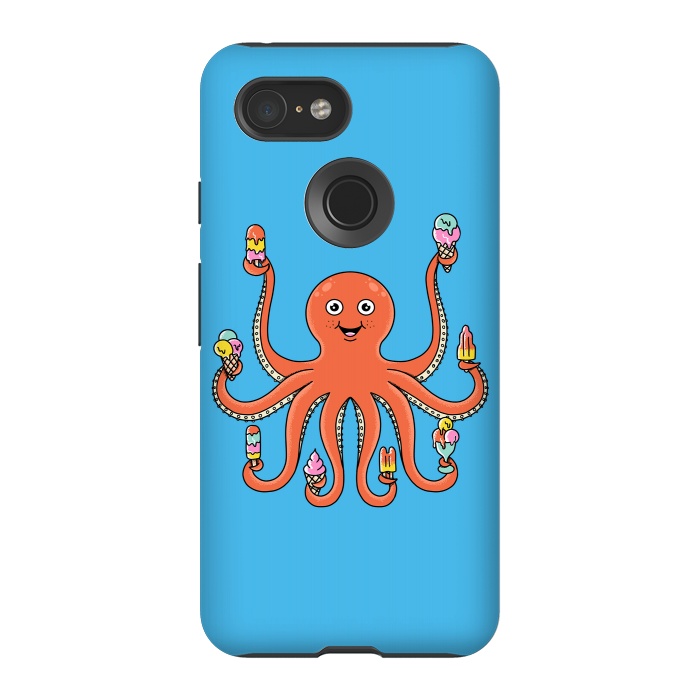 Pixel 3 StrongFit Octopus Ice Creams by Coffee Man
