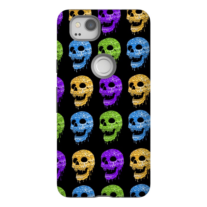Pixel 2 StrongFit Skulls Colors by Coffee Man