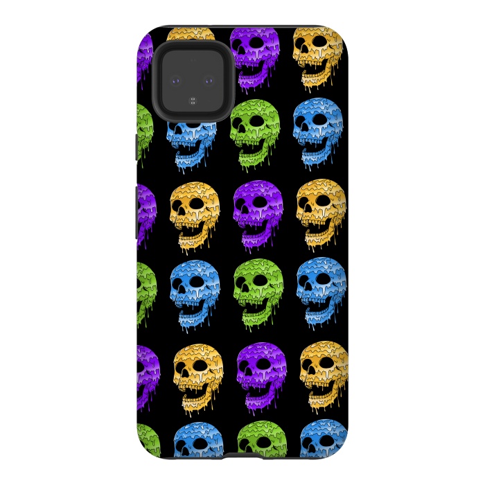 Pixel 4XL StrongFit Skulls Colors by Coffee Man