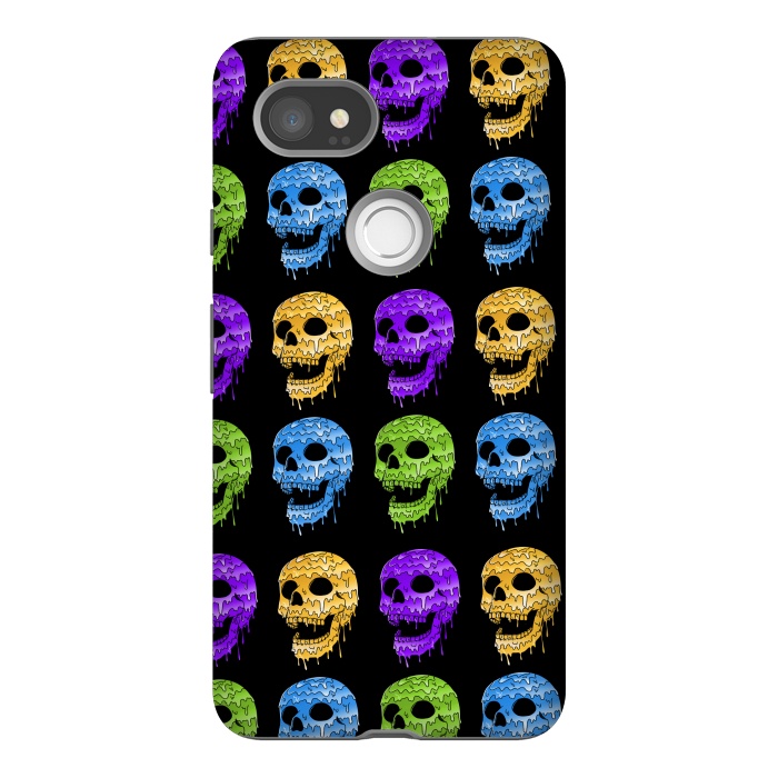 Pixel 2XL StrongFit Skulls Colors by Coffee Man