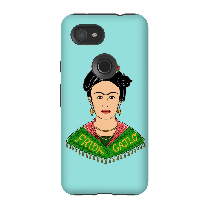 Pixel 3A StrongFit Frida Catlo by Coffee Man