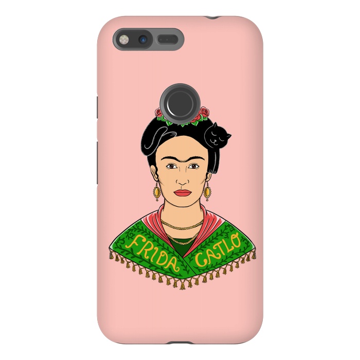 Pixel XL StrongFit Frida Catlo Pink by Coffee Man