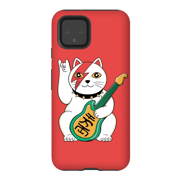 Pixel 4 StrongFit Cat Lucky by Coffee Man