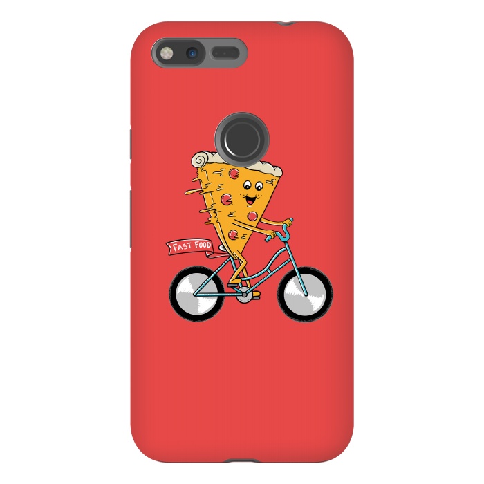 Pixel XL StrongFit Pizza Fast Food Red by Coffee Man