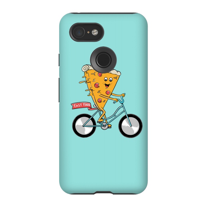 Pixel 3 StrongFit Pizza Fast Food by Coffee Man