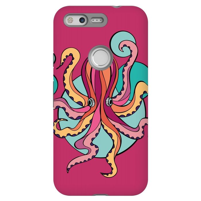 Pixel StrongFit Pink Octopus III by Majoih