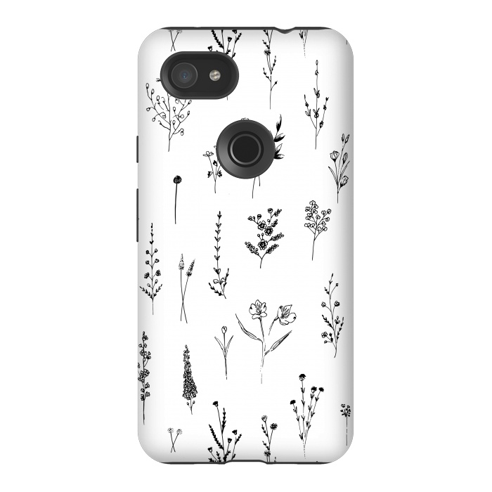 Pixel 3AXL StrongFit Wildflowers by Anis Illustration