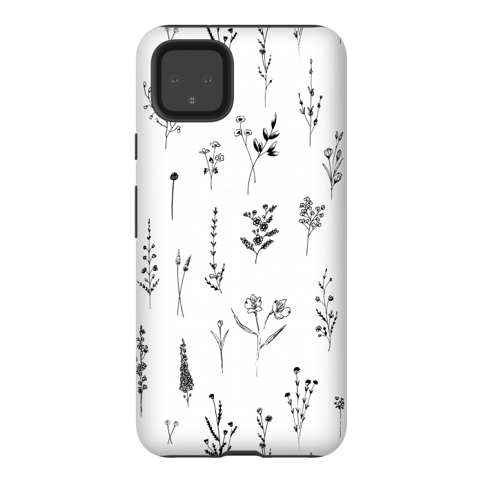 Pixel 4XL StrongFit Wildflowers by Anis Illustration