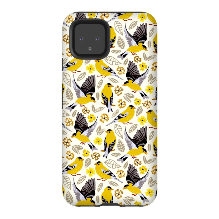 Pixel 4 StrongFit Goldfinches  by Tigatiga