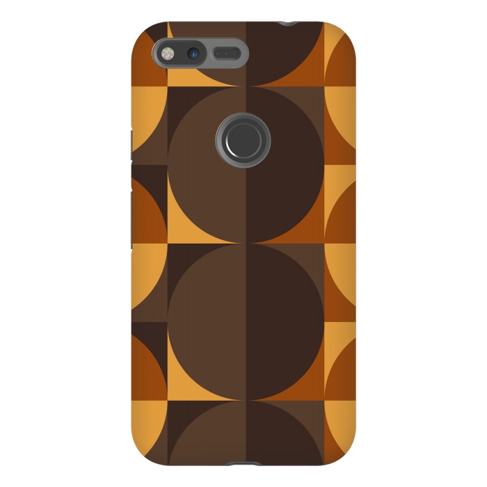 Pixel XL StrongFit brown circular square by TMSarts
