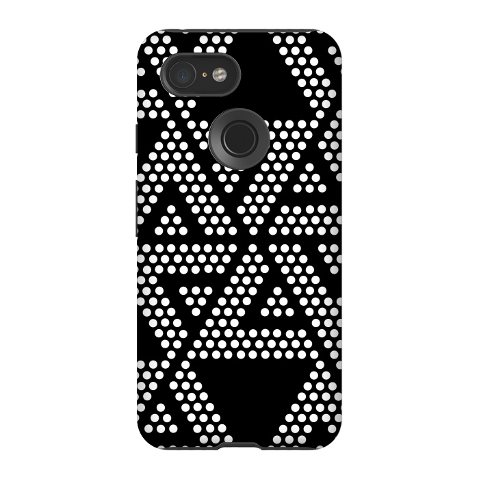 Pixel 3 StrongFit polka dots triangles by TMSarts